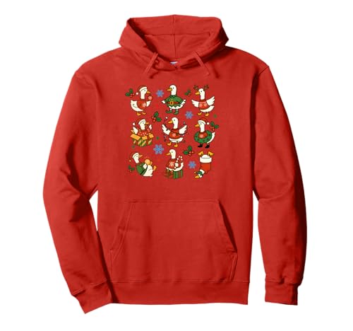 Lustige Gans Weihnachten Humor Silly Cute Männer Frauen Kinder Xmas Pullover Hoodie von Christmas Goose Men Women Apparel Clothes Ideas