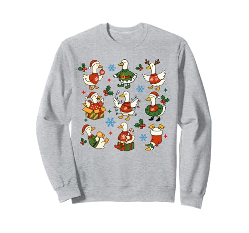 Lustige Gans Weihnachten Humor Silly Cute Männer Frauen Kinder Xmas Sweatshirt von Christmas Goose Men Women Apparel Clothes Ideas
