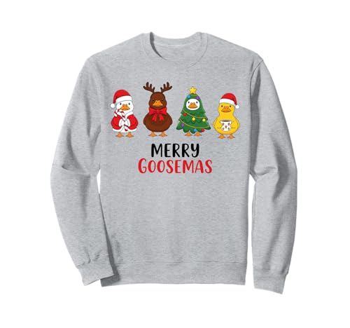 Merry Goosemas Christmas Goosemas Christmas Goose Herren Damen Kinder Silly Xmas Sweatshirt von Christmas Goose Men Women Apparel Clothes Ideas