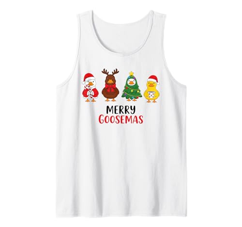 Merry Goosemas Christmas Goosemas Christmas Goose Herren Damen Kinder Silly Xmas Tank Top von Christmas Goose Men Women Apparel Clothes Ideas
