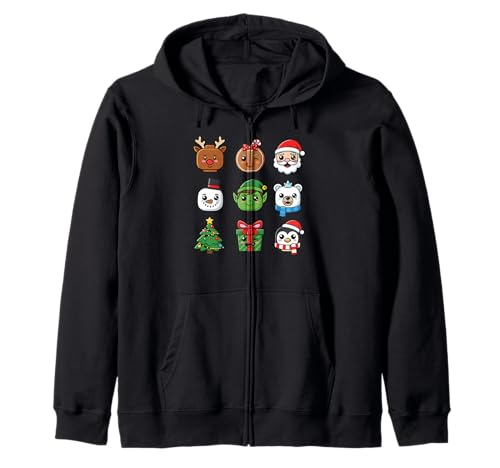 Weihnachten Building Brick Heads Jugend Kinder Weihnachten Kapuzenjacke von Christmas Holiday Co.