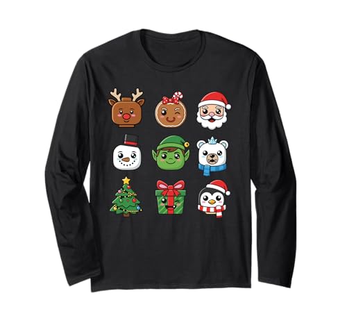 Weihnachten Building Brick Heads Jugend Kinder Weihnachten Langarmshirt Weihnachten Building Brick Heads Jugend Kinder Weihnachten Langarmshirt von Christmas Holiday Co.