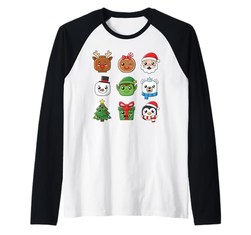Weihnachten Building Brick Heads Jugend Kinder Weihnachten Raglan von Christmas Holiday Co.