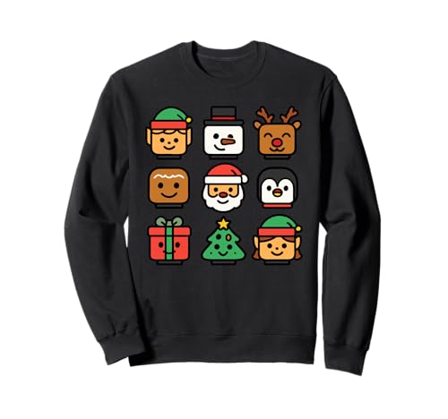 Weihnachten Building Brick Heads Jugend Kinder Weihnachten Sweatshirt Weihnachten Building Brick Heads Jugend Kinder Weihnachten Sweatshirt von Christmas Holiday Co.