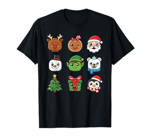 Weihnachten Building Brick Heads Jugend Kinder Weihnachten T-Shirt Weihnachten Building Brick Heads Jugend Kinder Weihnachten T-Shirt von Christmas Holiday Co.