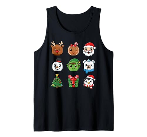 Weihnachten Building Brick Heads Jugend Kinder Weihnachten Tank Top Weihnachten Building Brick Heads Jugend Kinder Weihnachten Tank Top von Christmas Holiday Co.