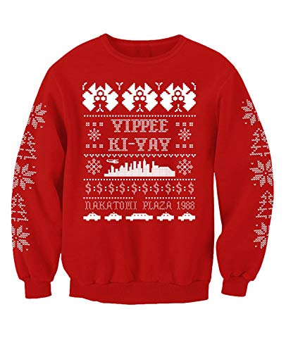 Die Hard Movie Inspired Christmas Jumper Erwachsene Sweatshirt Gr. XL, rot von Lupsty
