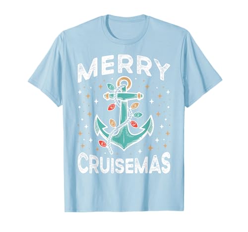 Merry Cruise-Mas Passende Familien-Weihnachtskreuzfahrt Damen Herren T-Shirt Merry Cruise-Mas Passende Familien-Weihnachtskreuzfahrt Damen Herren T-Shirt von Christmas Lights Family Matching Christmas Pajamas