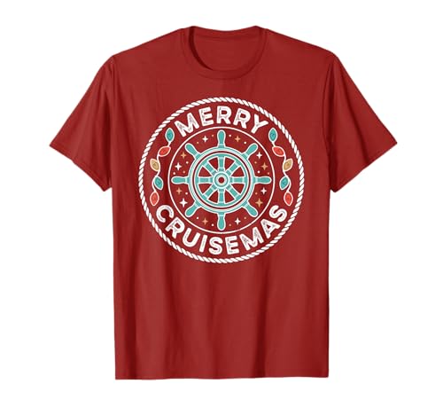 Merry Cruise-Mas Passende Familien-Weihnachtskreuzfahrt Damen Herren T-Shirt Merry Cruise-Mas Passende Familien-Weihnachtskreuzfahrt Damen Herren T-Shirt von Christmas Lights Family Matching Christmas Pajamas