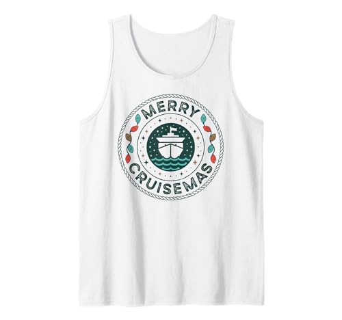 Merry Cruise-Mas Passende Familien-Weihnachtskreuzfahrt Damen Herren Tank Top Merry Cruise-Mas Passende Familien-Weihnachtskreuzfahrt Damen Herren Tank Top von Christmas Lights Family Matching Christmas Pajamas