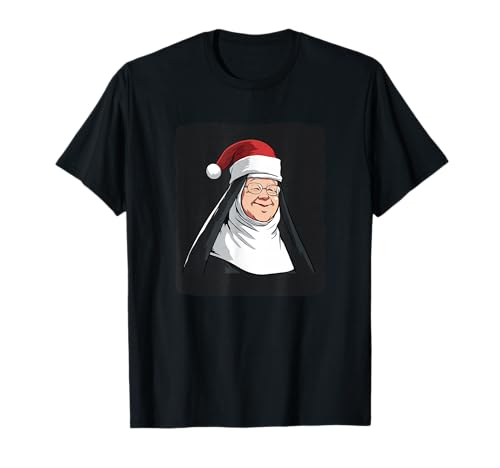 Weihnachtsnonne in Nikolausmütze für Jungen und Mädchen T-Shirt von Christmas Mary Outfit