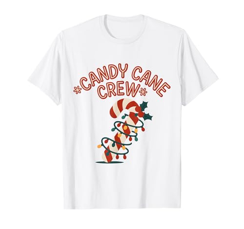 Candy Cane Crew Weihnachtsbeleuchtung Familie Kinder Jungen Mädchen T-Shirt Candy Cane Crew Weihnachtsbeleuchtung Familie Kinder Jungen Mädchen T-Shirt von Christmas Matching Family Candy Cane Pajamas