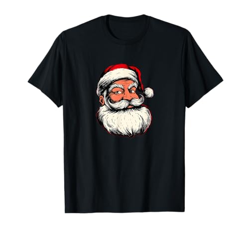 Lustiger Weihnachtsmann mit Schnurrbart für Erwachsene und Kinder T-Shirt Lustiger Weihnachtsmann mit Schnurrbart für Erwachsene und Kinder T-Shirt von Christmas Mustache Outfit