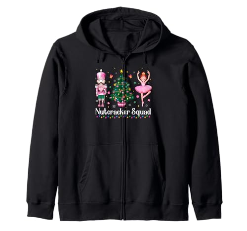 Weihnachten Nussknacker Squad Ballett Tanz Frauen Kinder Mädchen Kapuzenjacke Weihnachten Nussknacker Squad Ballett Tanz Frauen Kinder Mädchen Kapuzenjacke von Christmas Nutcracker Squad Ballet Dance Womens Tee