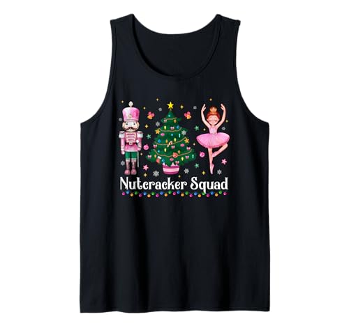Weihnachten Nussknacker Squad Ballett Tanz Frauen Kinder Mädchen Tank Top von Christmas Nutcracker Squad Ballet Dance Womens Tee