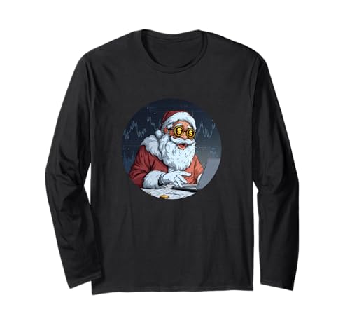 Cash and Money Weihnachtsmann Kostüm für Jungen und Mädchen Langarmshirt von Christmas Outfit
