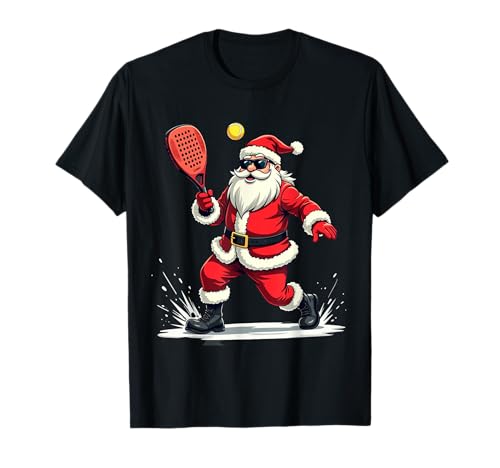 Christmas Padel Co Santa Padel Design für Männer Jungen Unisex Kinder Padel Spieler T-Shirt Schwarz S Kurzarm Klassisch Rundhals-Ausschnitt Winter Christmas Padel Co Santa Padel Design für Männer Jungen Unisex Kinder Padel Spieler T-Shirt Schwarz S Kurzarm Klassisch Rundhals-Ausschnitt Winter von Christmas Padel Co
