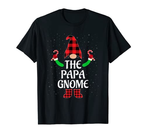 Herren Funny The Papa Gnome Passender Family Ugly Christmas Pyjama T-Shirt von Christmas Papa Gnome Xmas Gifts Store