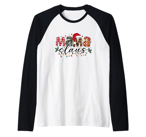 Weihnachten Mama Claus Raglan von Christmas Phiz