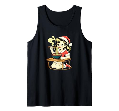 Anime Ramen Xmas Kawaii Santa Girl isst japanische Nudeln Tank Top Anime Ramen Xmas Kawaii Santa Girl isst japanische Nudeln Tank Top von Christmas Ramen Anime Kawaii Santa Holiday Tee