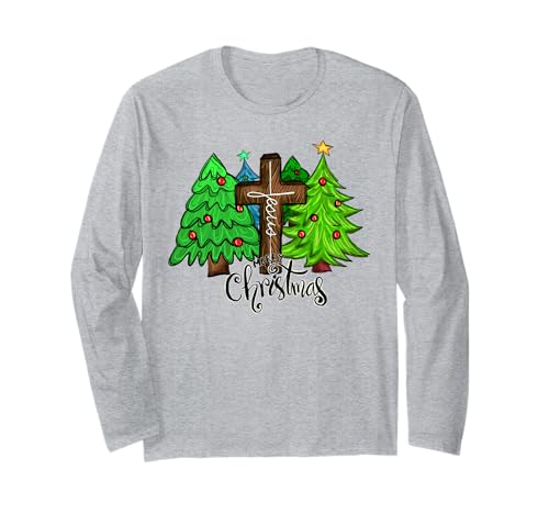 Christliche Weihnachten Jesus Christus Religiöse Männer Frauen Kinder Langarmshirt von Christmas Religious Men Women Apparel Clothes Idea