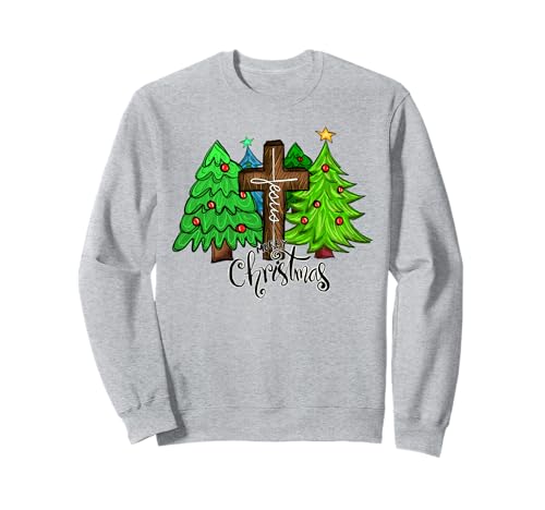 Christliche Weihnachten Jesus Christus Religiöse Männer Frauen Kinder Sweatshirt von Christmas Religious Men Women Apparel Clothes Idea