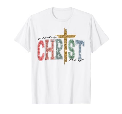 Frohe Weihnachten Christlicher Religiöser Jesus für Männer, Frauen, Kinder T-Shirt von Christmas Religious Men Women Apparel Clothes Idea