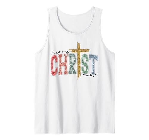 Frohe Weihnachten Christlicher Religiöser Jesus für Männer, Frauen, Kinder Tank Top von Christmas Religious Men Women Apparel Clothes Idea