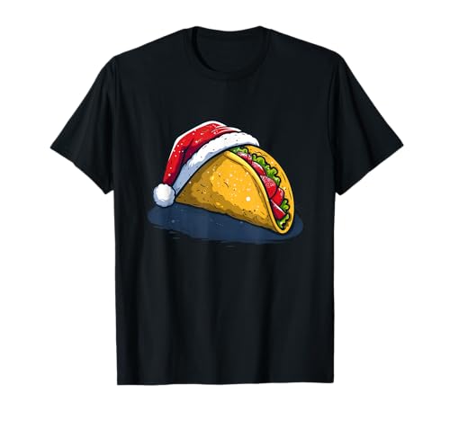Nettes Taco mit Weihnachtsmannmütze Outfit für Jungen und Mädchen T-Shirt Nettes Taco mit Weihnachtsmannmütze Outfit für Jungen und Mädchen T-Shirt von Christmas Taco