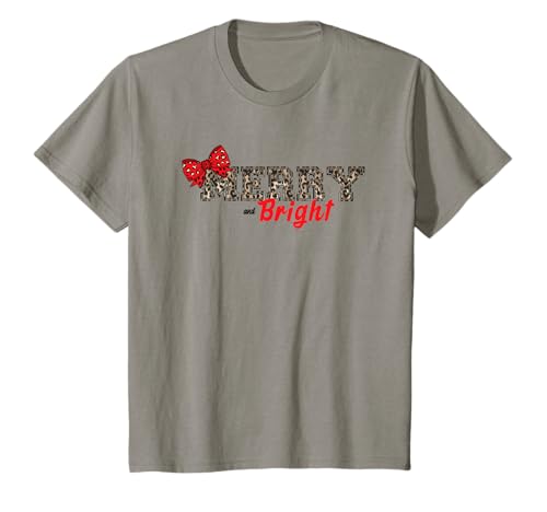 Kinder Weihnachten Merry Leopard T-Shirt von Christmas