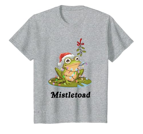 Kinder Weihnachten Mistletoad T-Shirt von Christmas