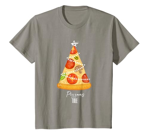 Kinder Weihnachten Pizzmas Tree T-Shirt von Christmas