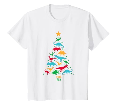 Kinder Weihnachten Tree Rex T-Shirt von Christmas