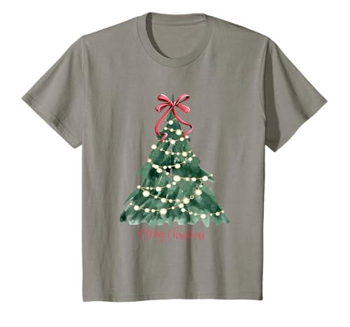 Kinder Weihnachten Tree Watercolour T-Shirt von Christmas