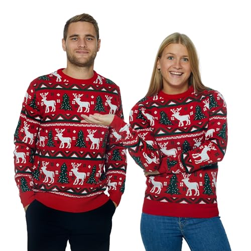 Christmassweats Weihnachtspullover Damen und Herren | Ugly Christmas Sweater | Unisex Hässliche Weihnachtspullover mit Rundhalsausschnit | Lustig Weihnachtspullover Familie Set von Christmassweats