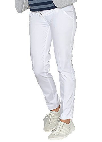 Christoff Stretchhose SOMMERLEICHTE Damen Umstandsmode 530/46 Skinny/Slim Fit Comfort Bund (46, Creme) von Christoff