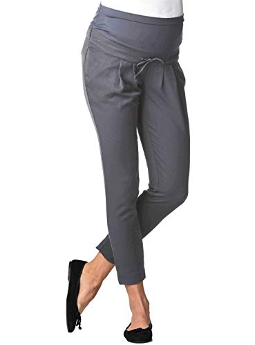 Christoff Umstandshose Sommer-Hose Stretch-Hose - Loose fit - 579/50/7 (36, Stone Grey) von Christoff