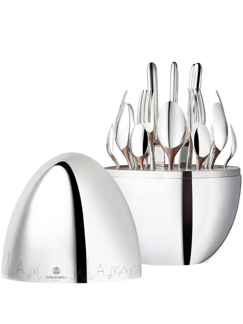 Christofle Mood Skyline Paris Besteck-Set (6 Personen) - Silber von Christofle