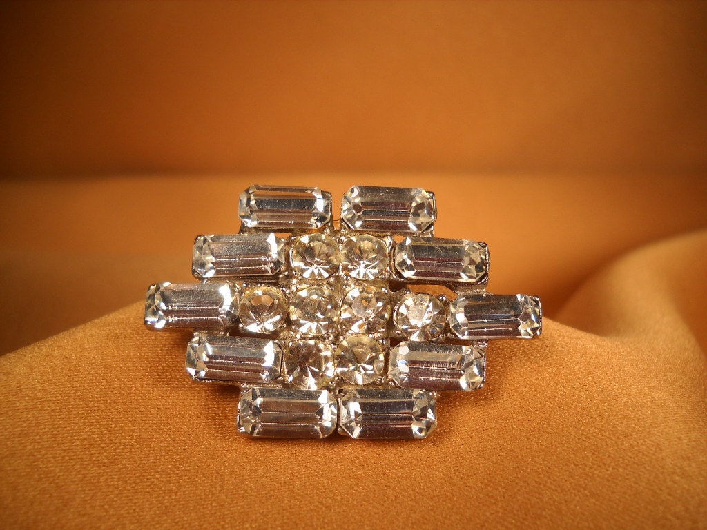 Art Deco Christal Anhänger, Chocker Center Piece, Strass Brautschmuck, Vintage Schmuck, Schmuck von ChristophCreations