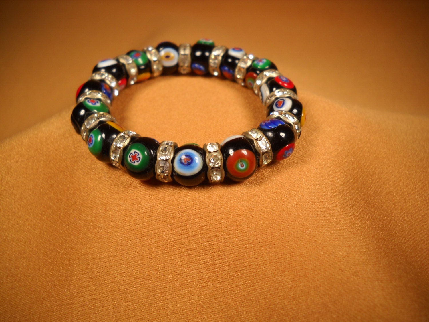 Evil Eye Stretch Armband Mit Evil Eye Und Blumen, Für Schutz Vor Dem Bösen, Schutzschmuck Bösem Blick Evil Eye Stretch Armband Mit Evil Eye Und Blumen, Für Schutz Vor Dem Bösen, Schutzschmuck Bösem Blick von ChristophCreations
