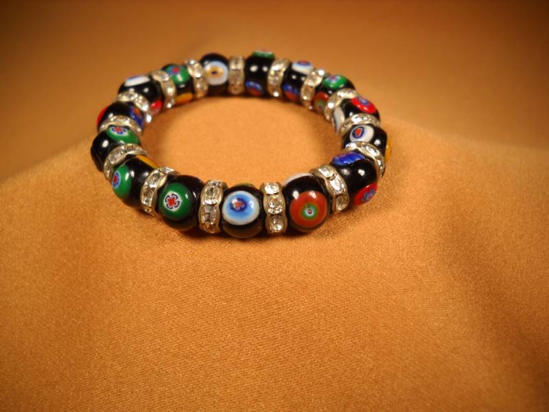Evil Eye Stretch Armband Mit Evil Eye Und Blumen, Für Schutz Vor Dem Bösen, Schutzschmuck Bösem Blick Evil Eye Stretch Armband Mit Evil Eye Und Blumen, Für Schutz Vor Dem Bösen, Schutzschmuck Bösem Blick von ChristophCreations