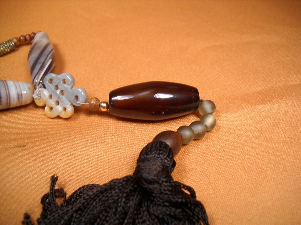 Halskette Mit Marmor Picasso Knot, 26 Zoll Und Quaste, Großer Achat Perlen Collier, Marmor-Picasso-Knoten Halskette Mit Marmor Picasso Knot, 26 Zoll Und Quaste, Großer Achat Perlen Collier, Marmor-Picasso-Knoten von ChristophCreations
