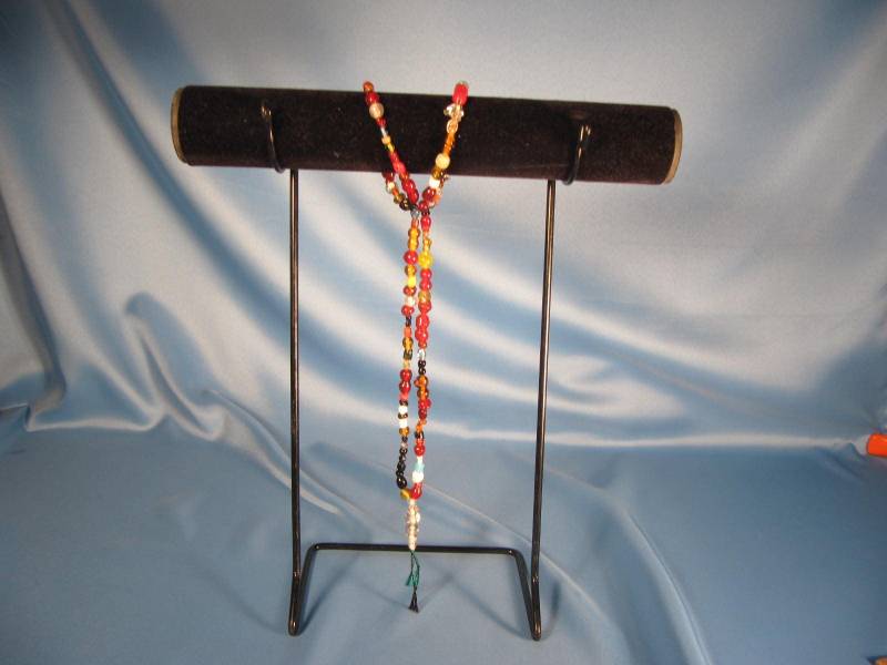 Love Beads Aus Glas, Zufällig Geformte Perlen Glashalskette, 70 cm Über Kopf Keine Catch Hippie Stil Halskette, One Of A Kind Unisex Love Beads Aus Glas, Zufällig Geformte Perlen Glashalskette, 70 cm Über Kopf Keine Catch Hippie Stil Halskette, One Of A Kind Unisex von ChristophCreations