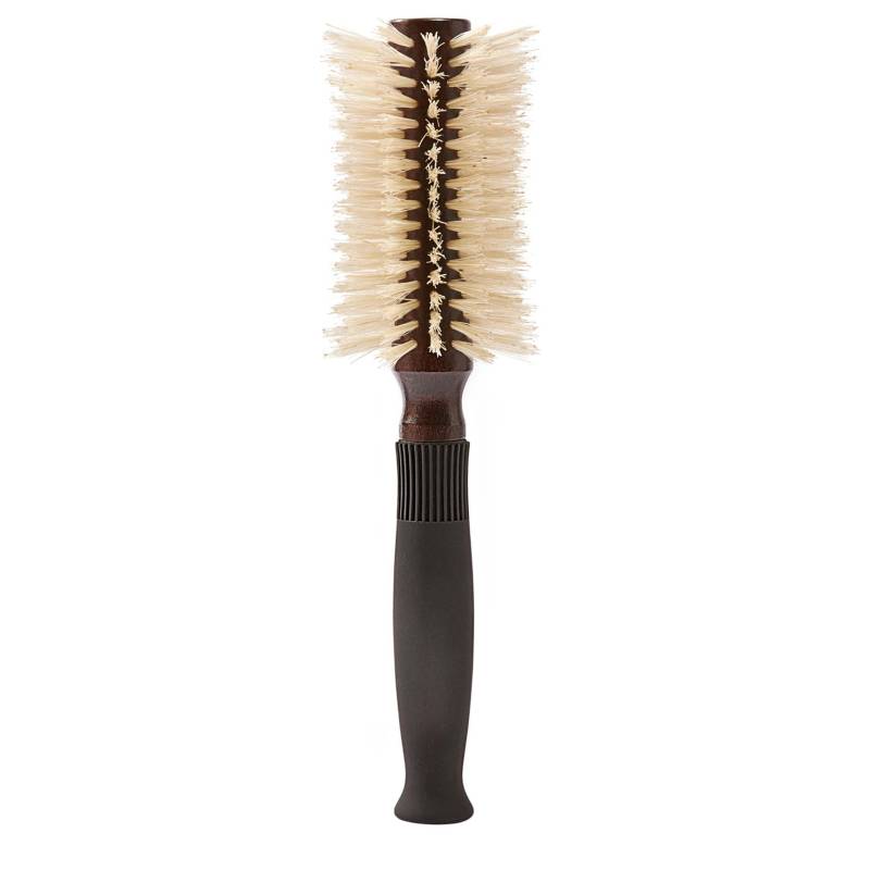Christophe Robin Pre-Curved Blowdry Hairbrush with Natural Boar-Bristle and Wood - 12 Rows von Christophe Robin