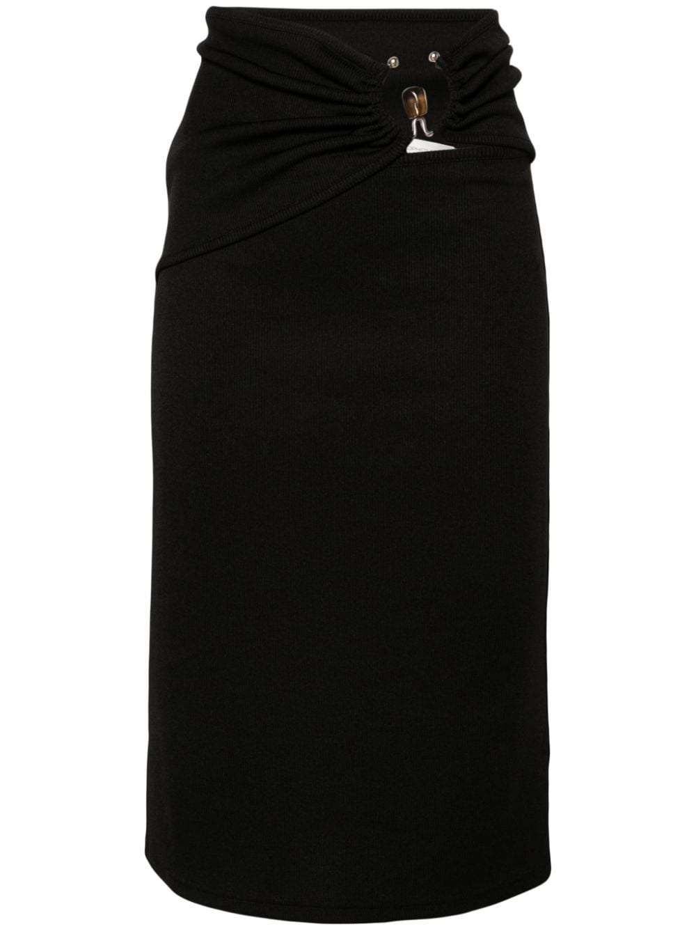 Christopher Esber Orbit ribbed midi skirt - Schwarz von Christopher Esber