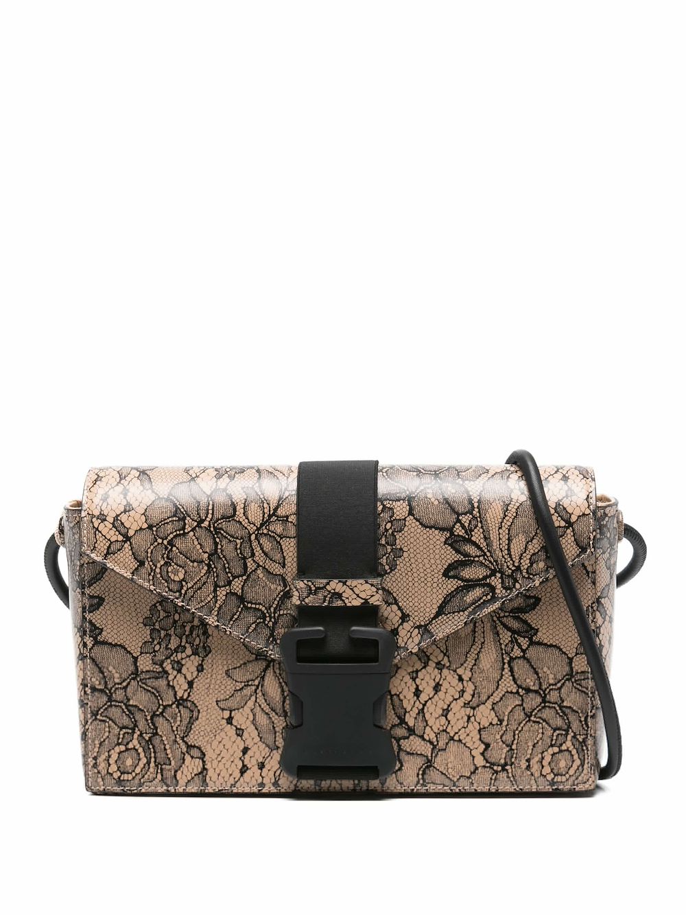 Christopher Kane Schultertasche mit Blumenschnalle - Braun von Christopher Kane