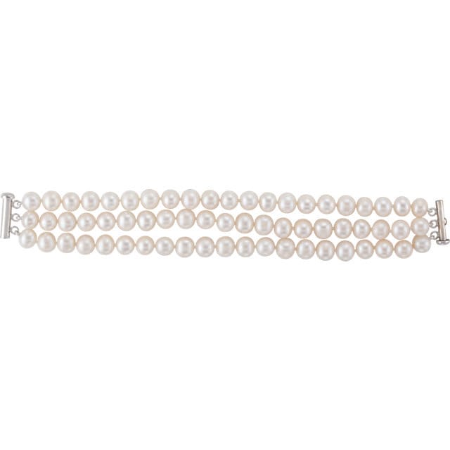 Multi Strand Perle Armband 7, 25" Süßwasser Kultiviertperlen Multi Strand Perle Armband 7, 25" Süßwasser Kultiviertperlen von ChristysArtCreations