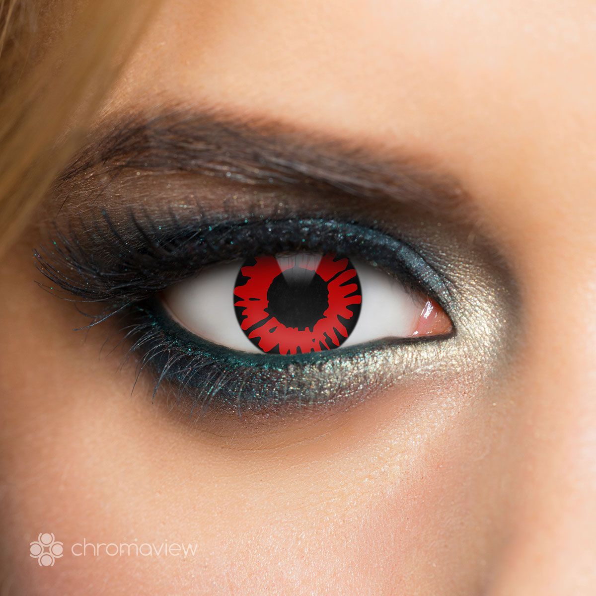 Chromaview Twilight Volturi Monatslinsen Fashionlinse rot schwarz von Chromaview