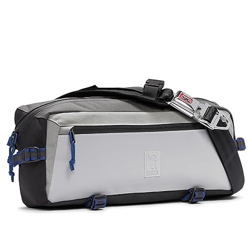 Chrome Industries Kadet Sling Messenger Bag – Low Profile Crossbody Pack Unser charakteristischer Gürtelschnallenverschluss, 9 Liter, Fog, 9L von Chrome