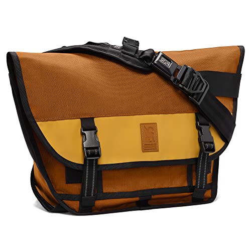 Chrome MiniMetro Kuriertasche 20 - Umhängetasche 51 cm amber tritone von Chrome